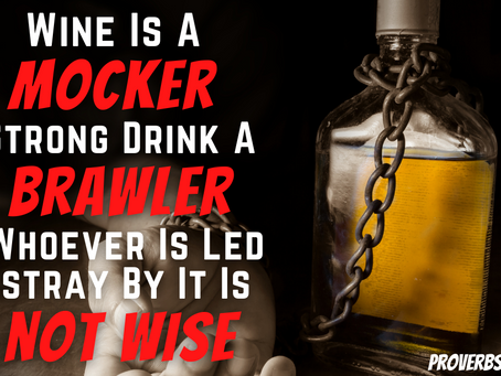 Why People Turn to Drugs and Alcohol : How You Can Help (Proverbs 20:1)