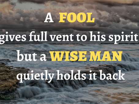 Riots Across America: A Scriptural Lesson on Self-Control (Proverbs 29:11)