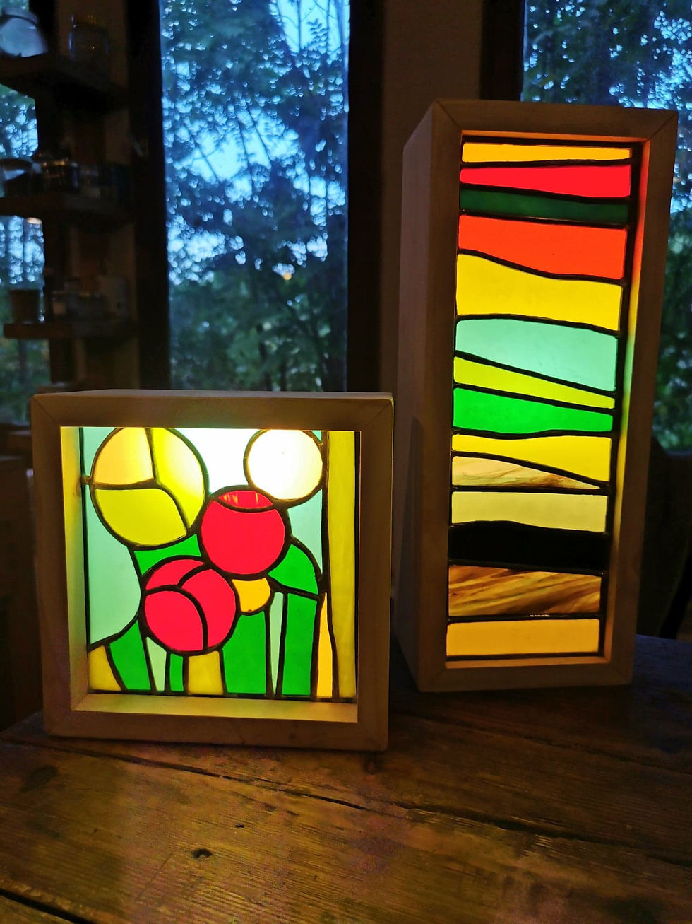 Miniature : Lampe Llosha - Mod. "Green Square"