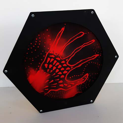 Miniature : Lampe Illumi'Batik- Modèle "Mano"