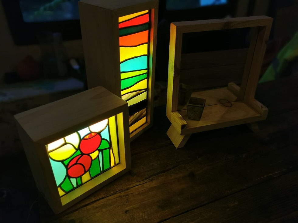 Miniature : Lampe Llosha - "Colonne retro"