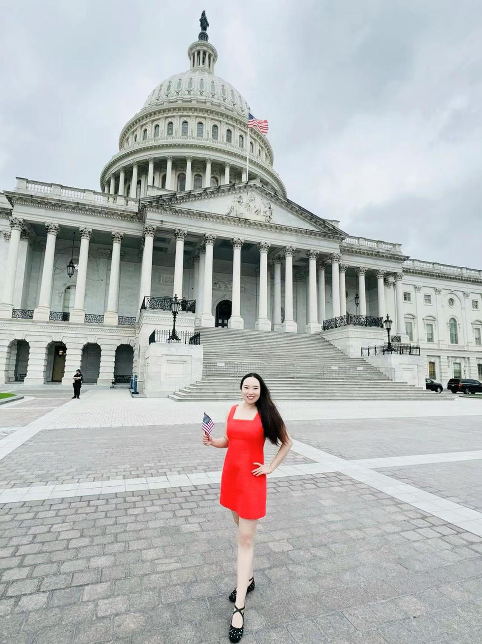 Amber at the United States Capitol in Washington, D.C.