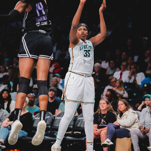 Liberty’s perfect record remains, despite struggling without Jonquel Jones