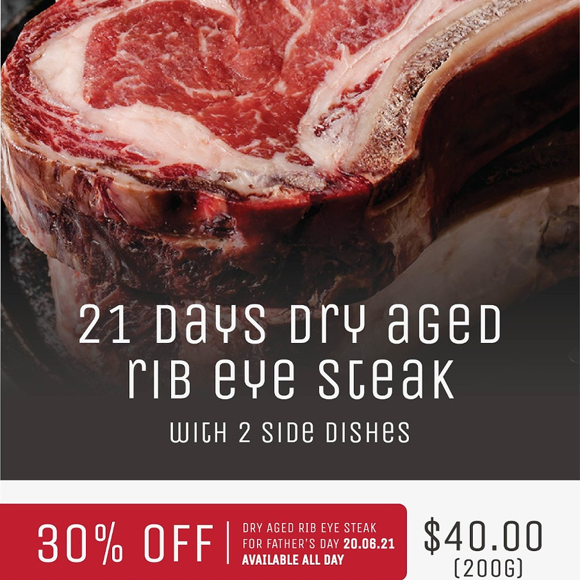 21 Days Dry Aged Rib Eye Steak