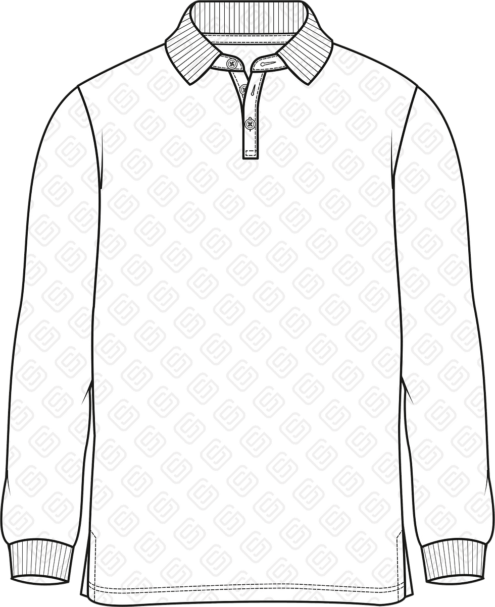 Henley Polo Sweatshirt