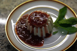Pannacotta c/ Coulis de morango