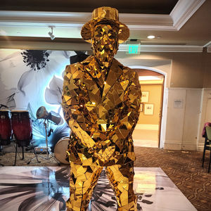 Gold Dancing Mirror Man