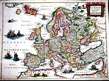 Carte de l'Europe du XVIIe siècle - 2M9CRAK.jpg