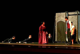 Production shot from Gentry High School'