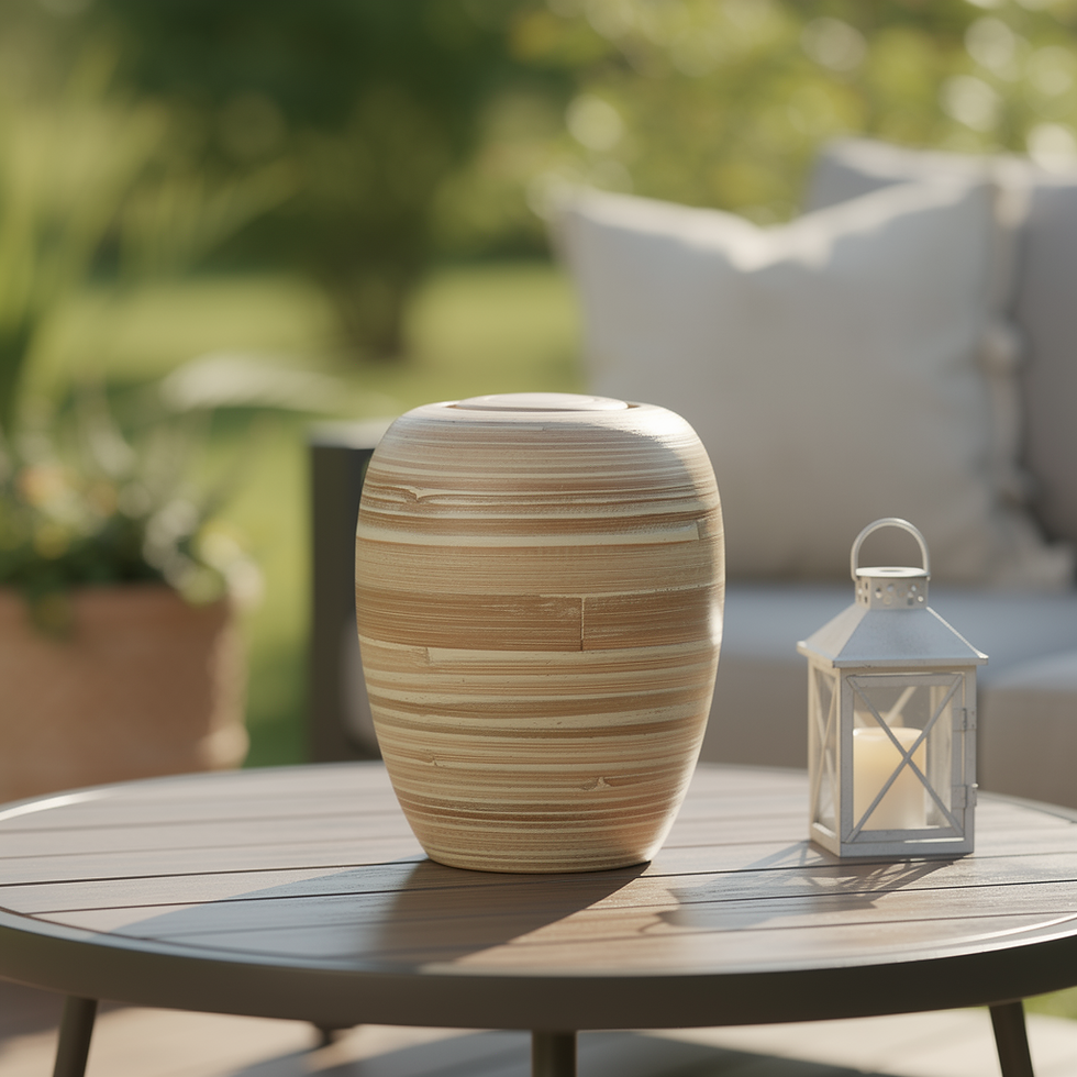 Thumbnail: ecopet™ Bamboo Pet Cremation Urn - Stella - 134 cubic inches