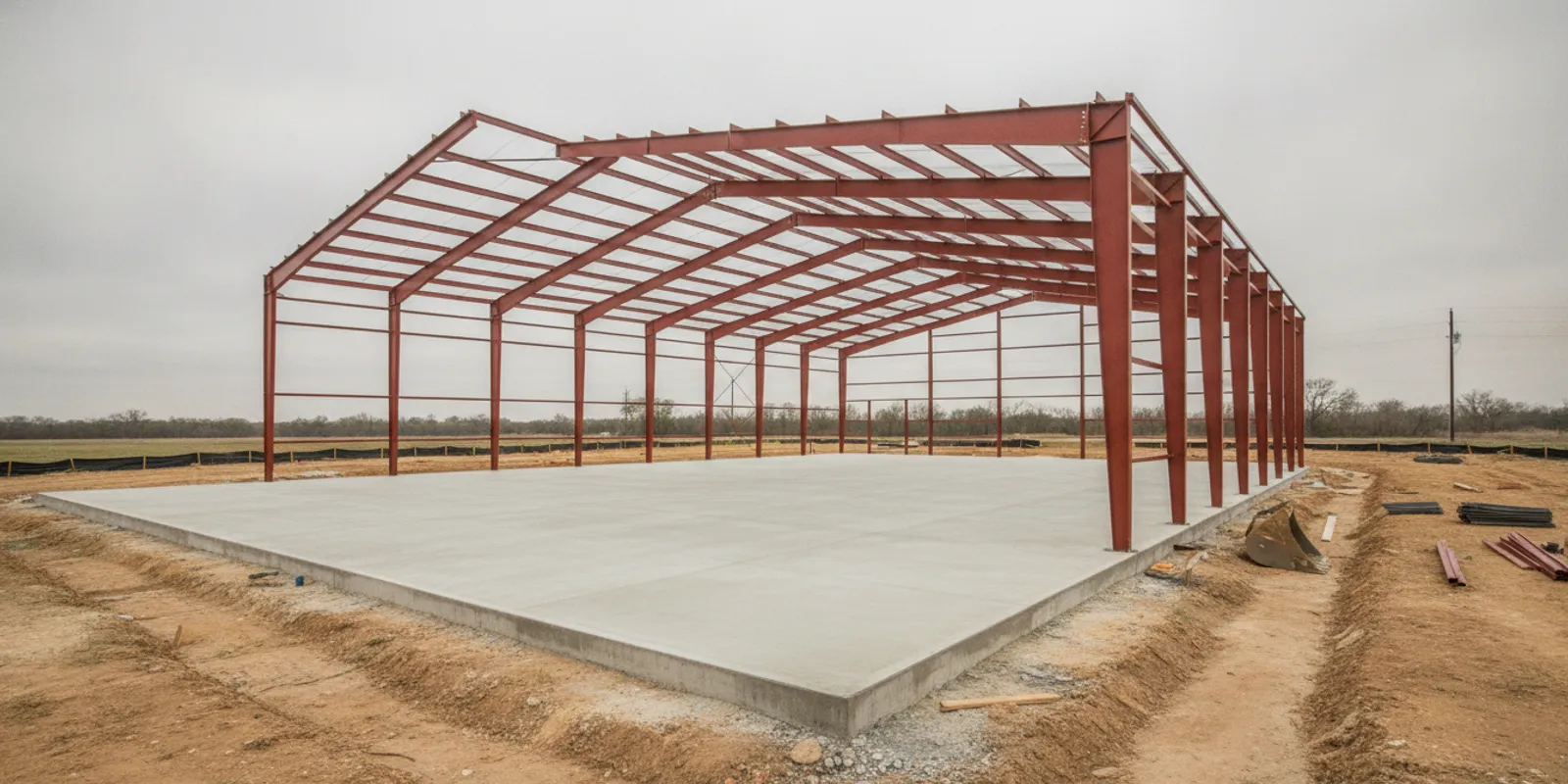 Metal Building Drainage in Texas: Grading and Runoff Planning