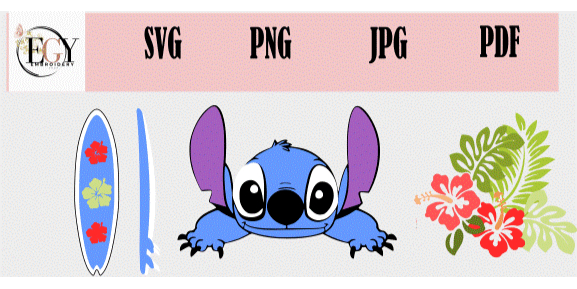 Stitch Cake Topper digital download