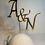 Thumbnail: Custom Monogram Acrylic Cake Topper: Elegant Wedding Anniversary Decor