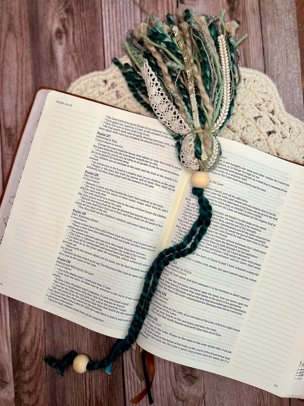 Thumbnail: Boho Teal Bible Tassel