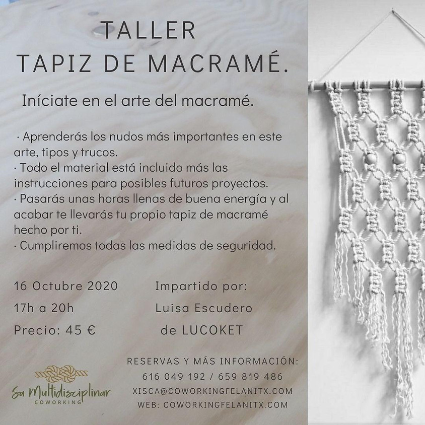 Taller tapiz de macramé