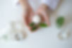 Hands holding Natural Cream