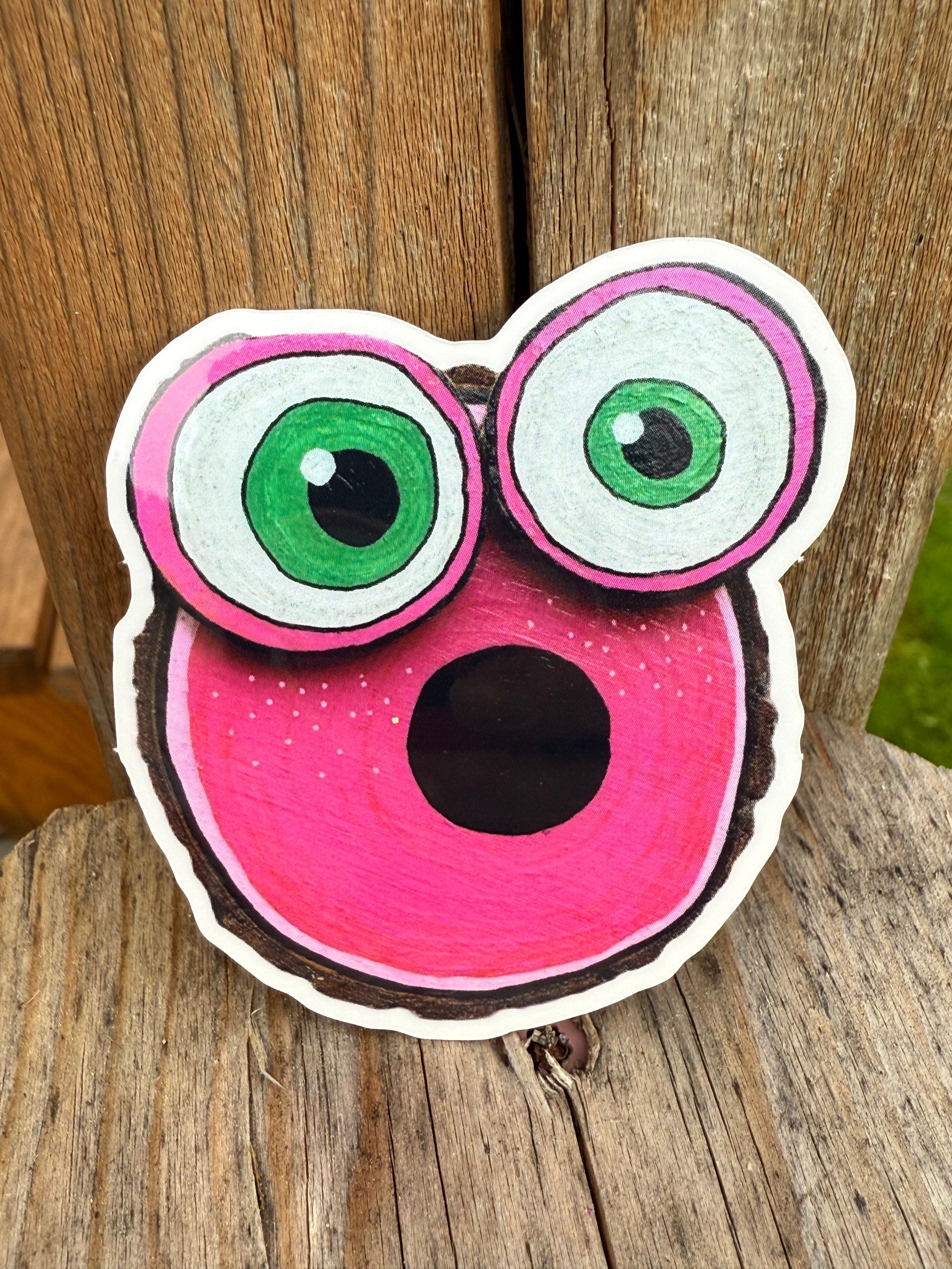 -Sticker pink/green