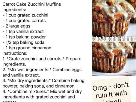 Yummy zucchini muffins