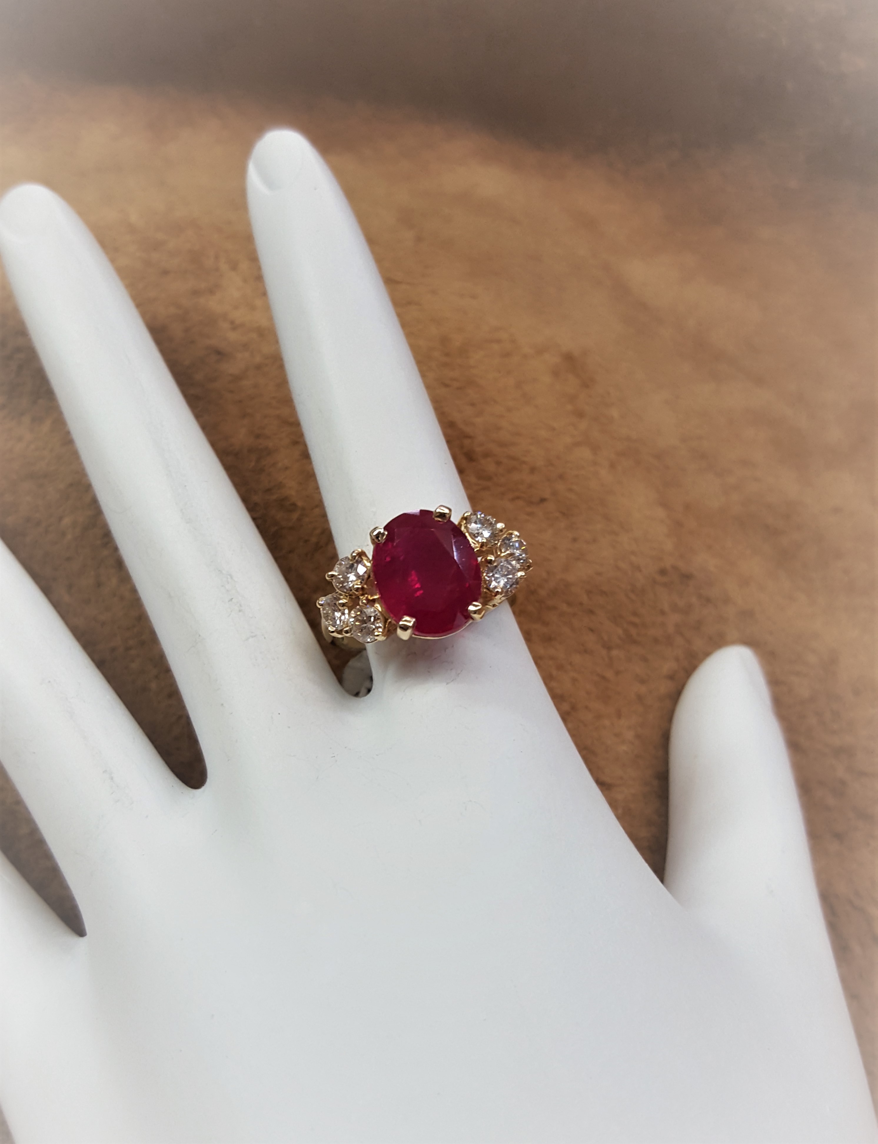 4.62ct Ruby & .80ctw Diamonds