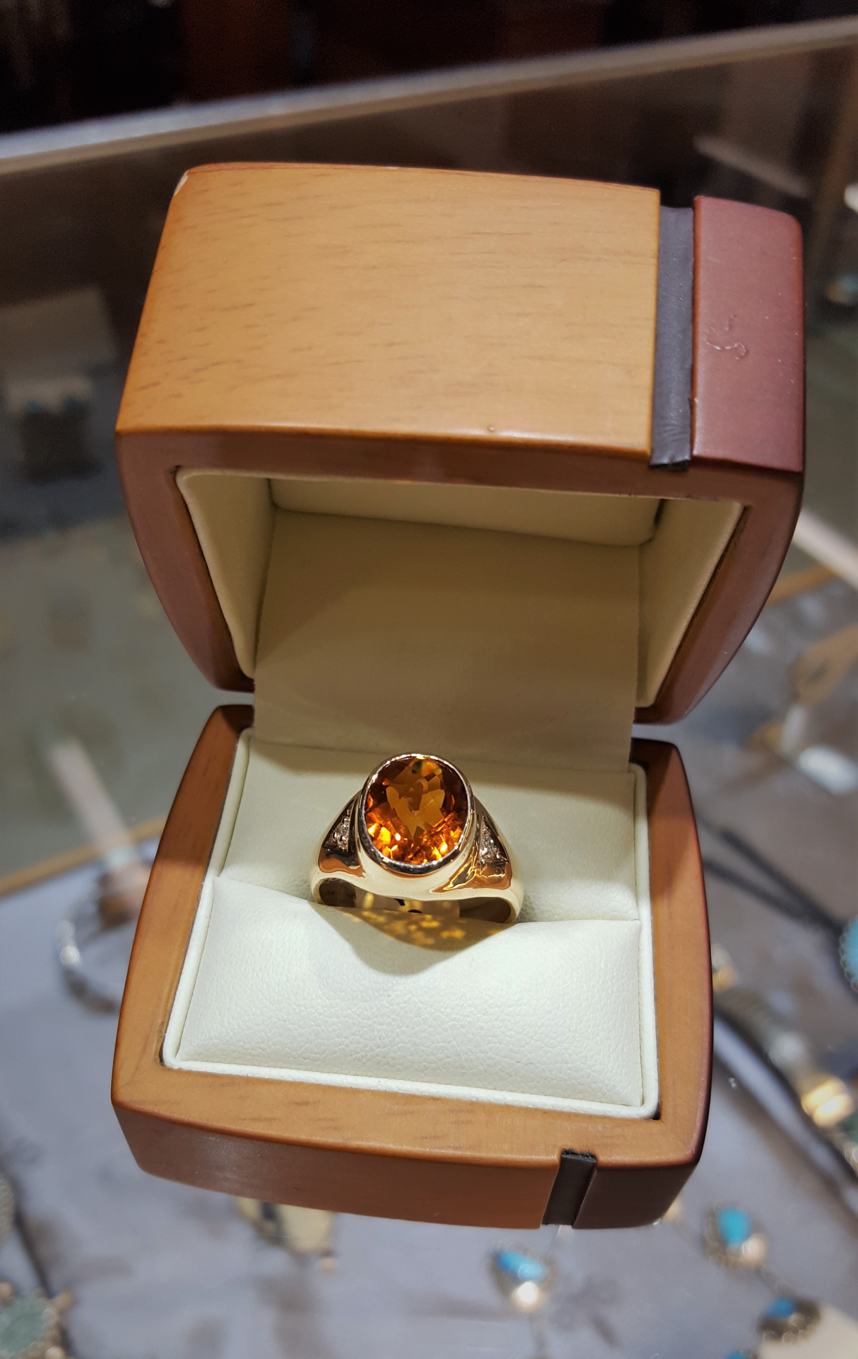 Citrine with Diamond Accents
