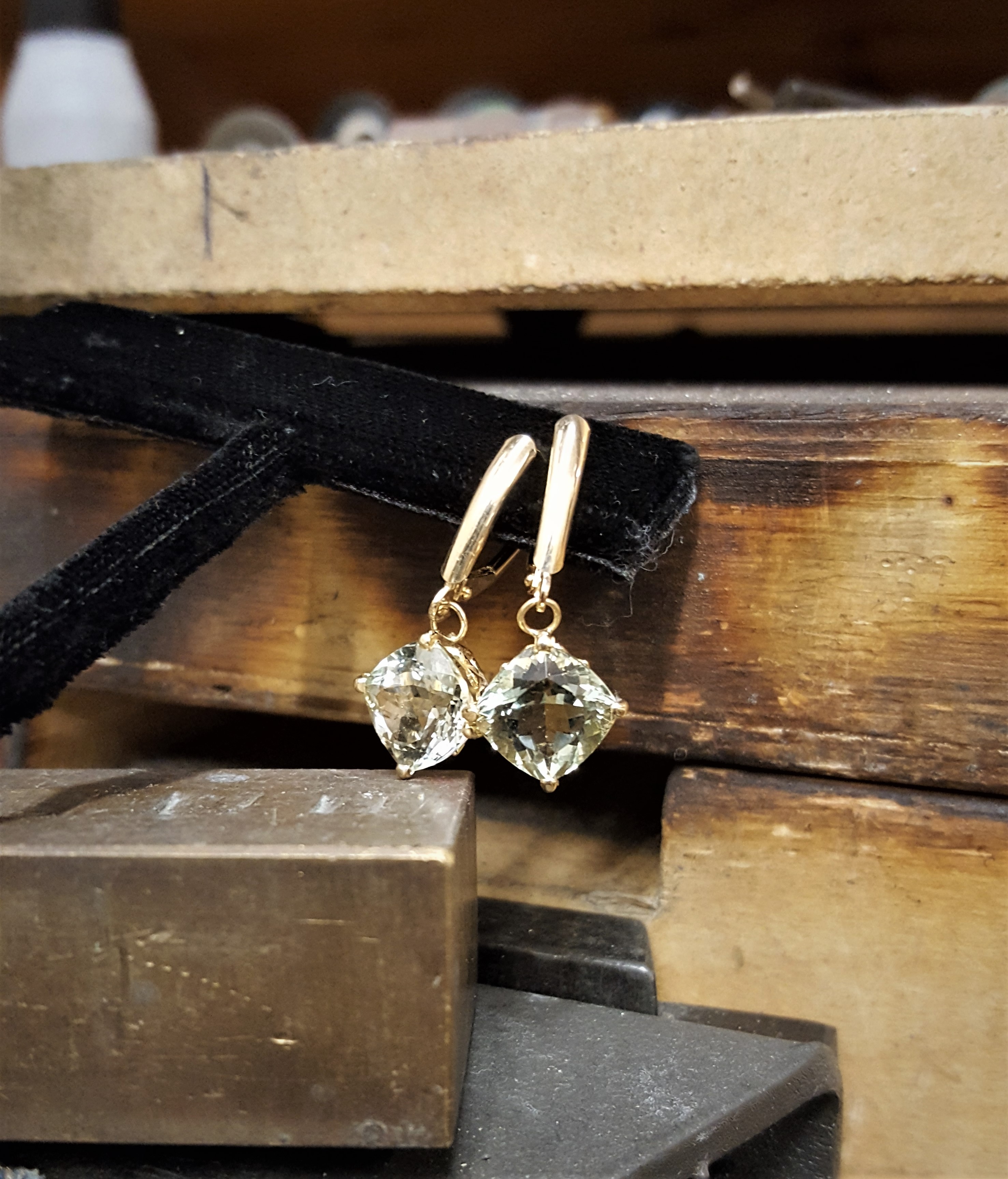 Prasiolite Earrings