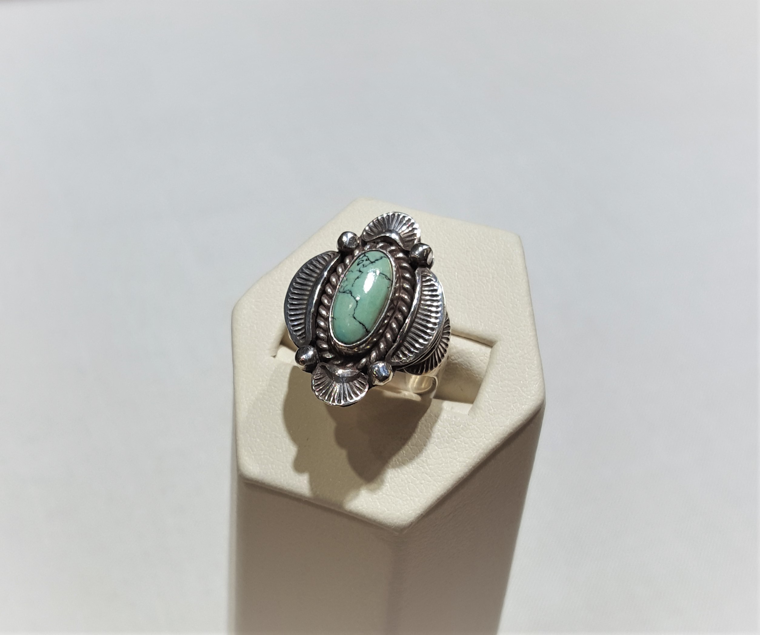 1970s D & D Clark Turquoise Ring