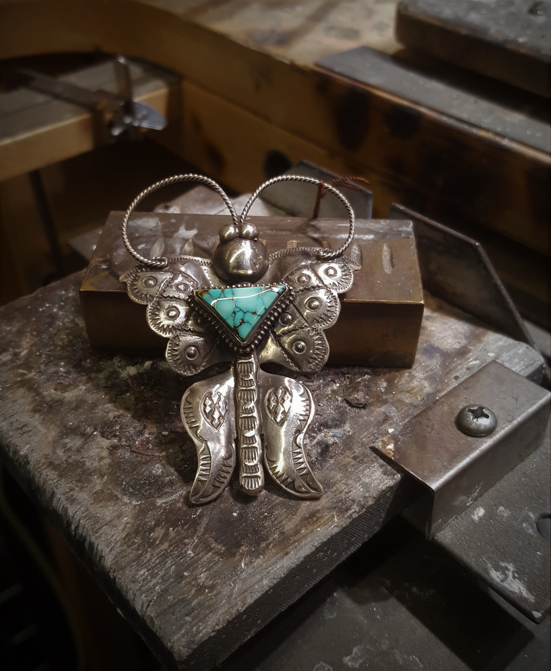 Turquoise Butterfly Pendant