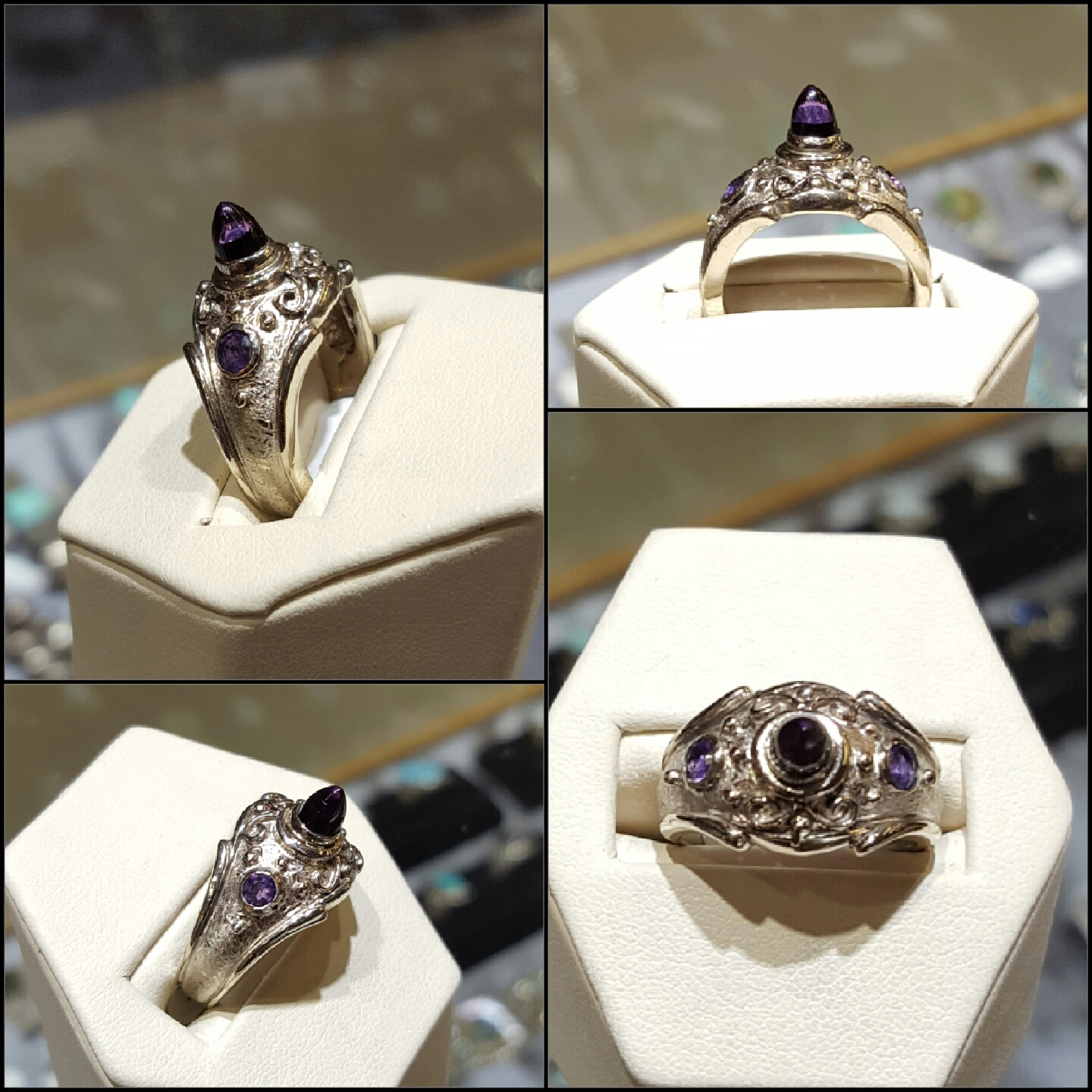 Amethyst Etruscan Setting