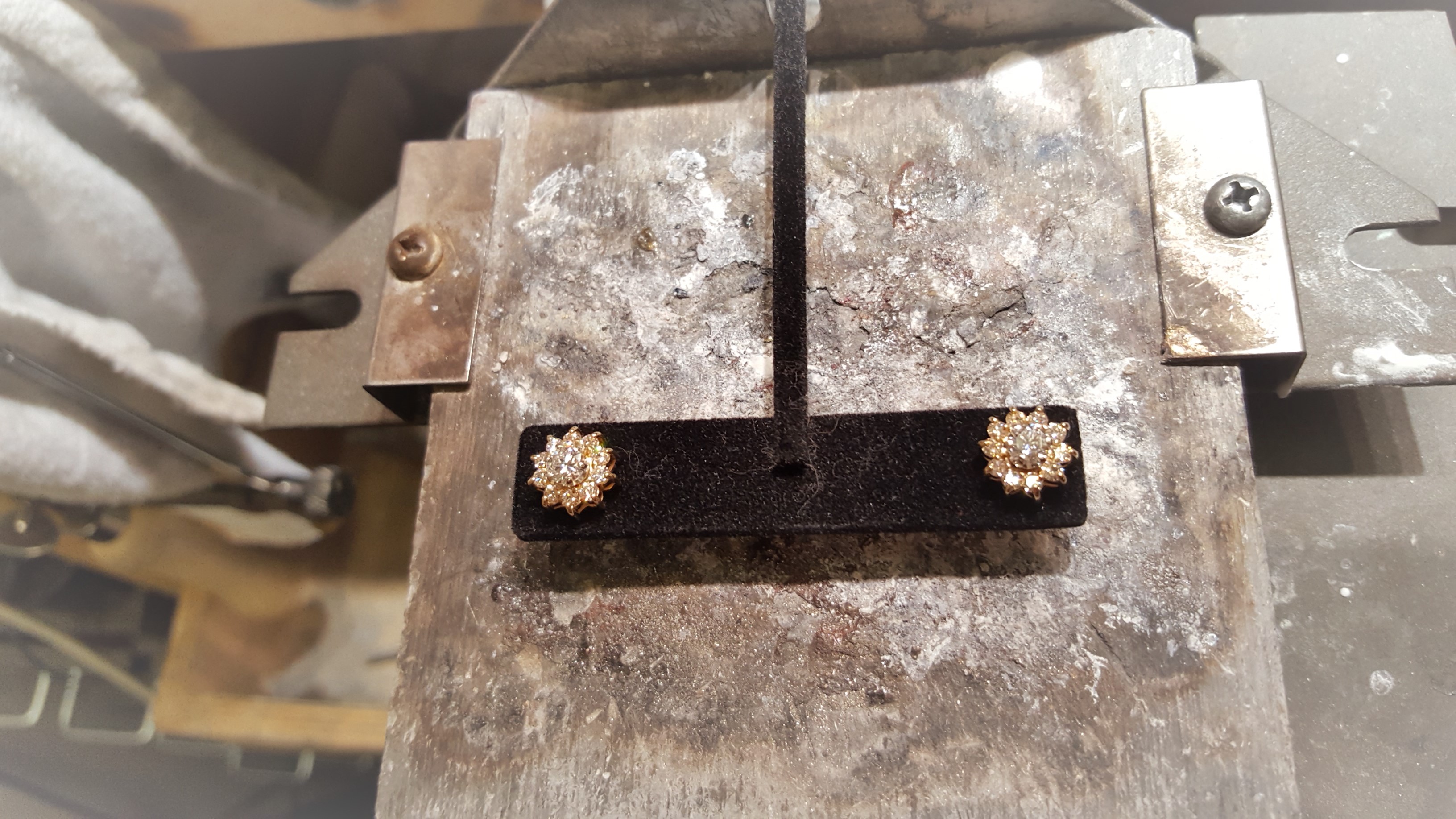 Diamond Studs with Diamond Jackets
