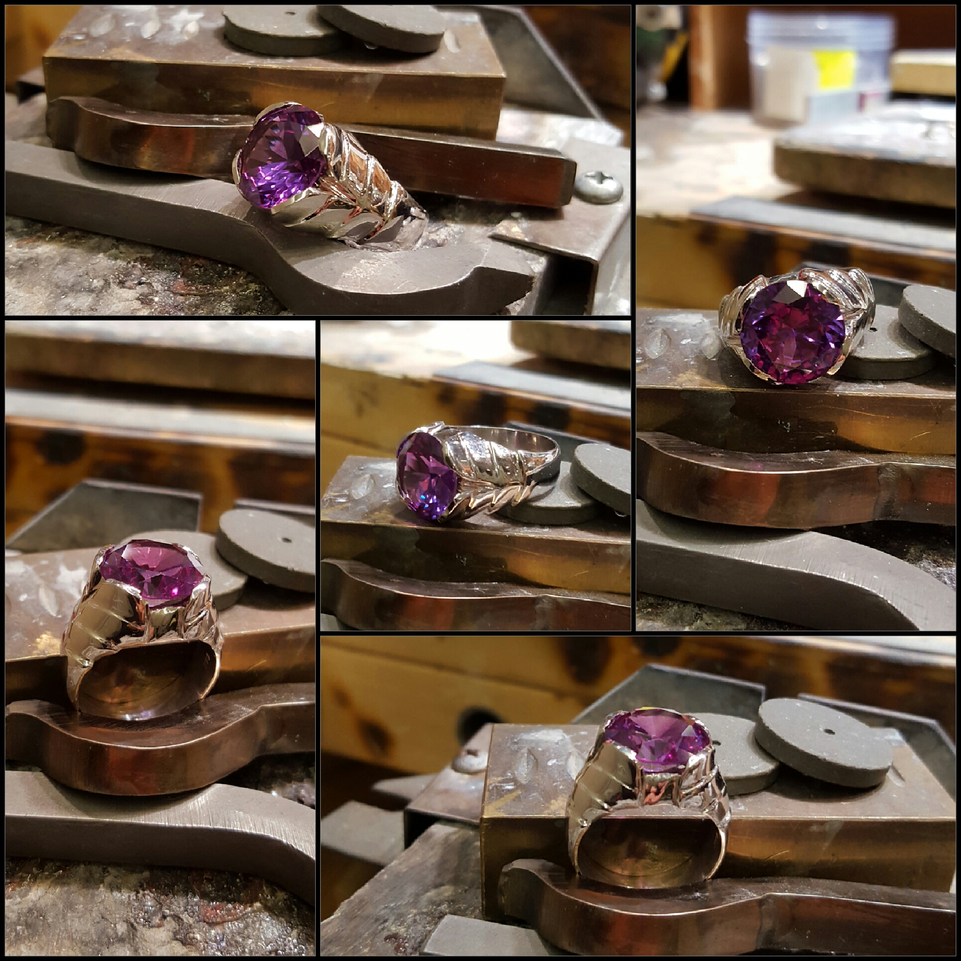 6.75ct Lab Purple Sapphire