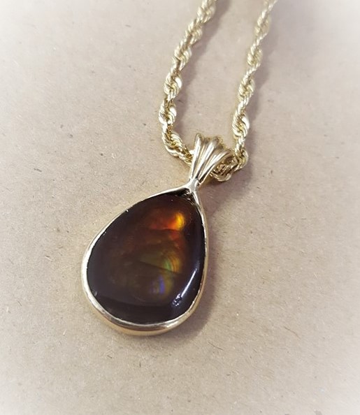 Fire Agate Pendant