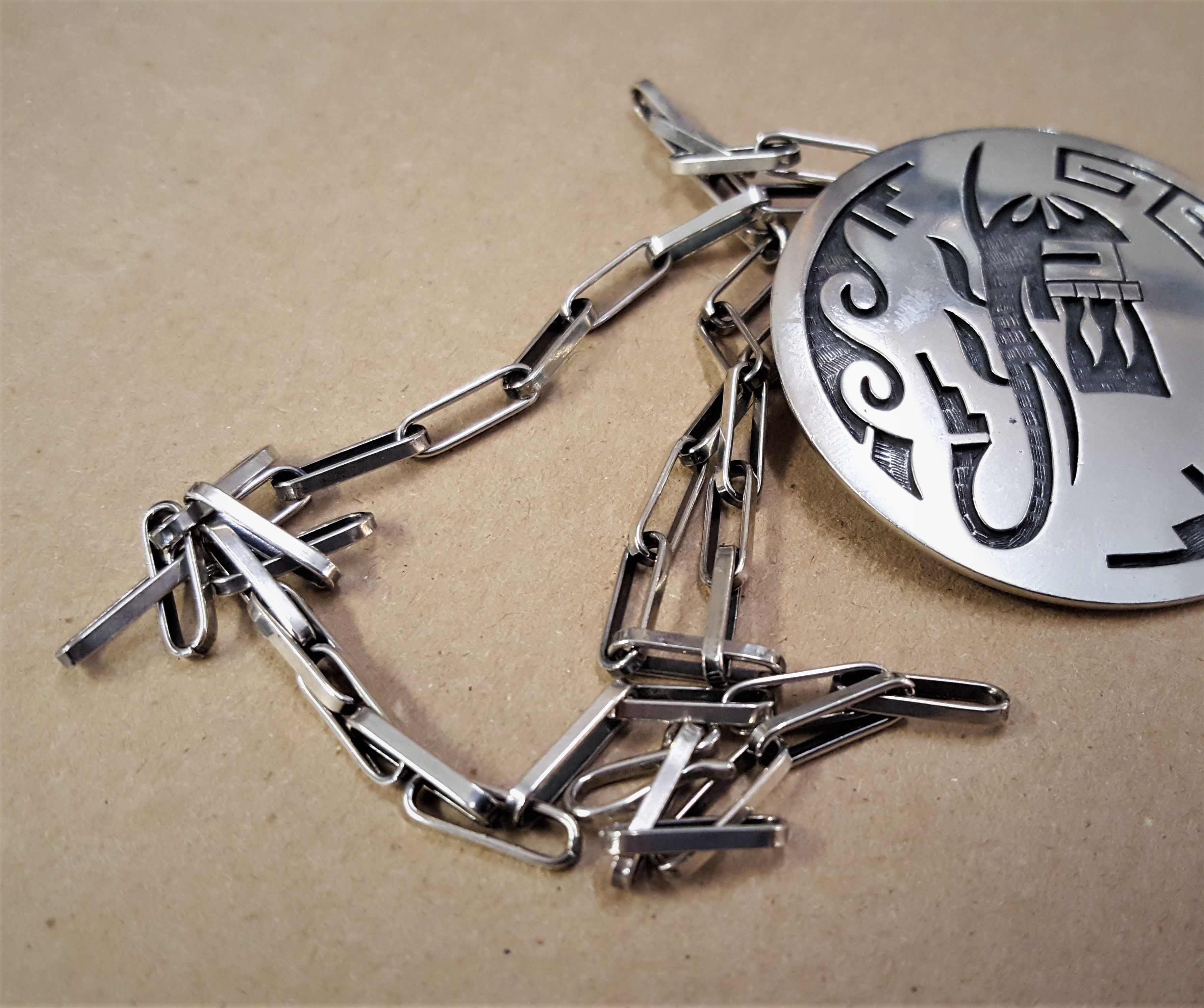 24"Handmade Sterling Silver Chain