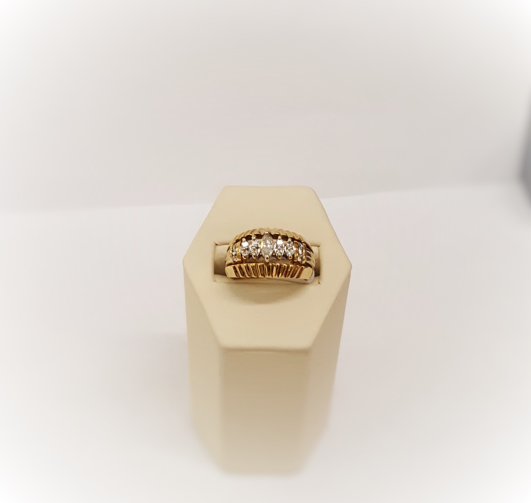 Marquise Solitaire & Diamond Accents