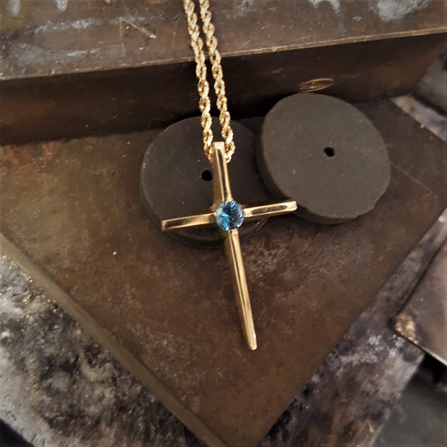 Zircon Cross Pendant