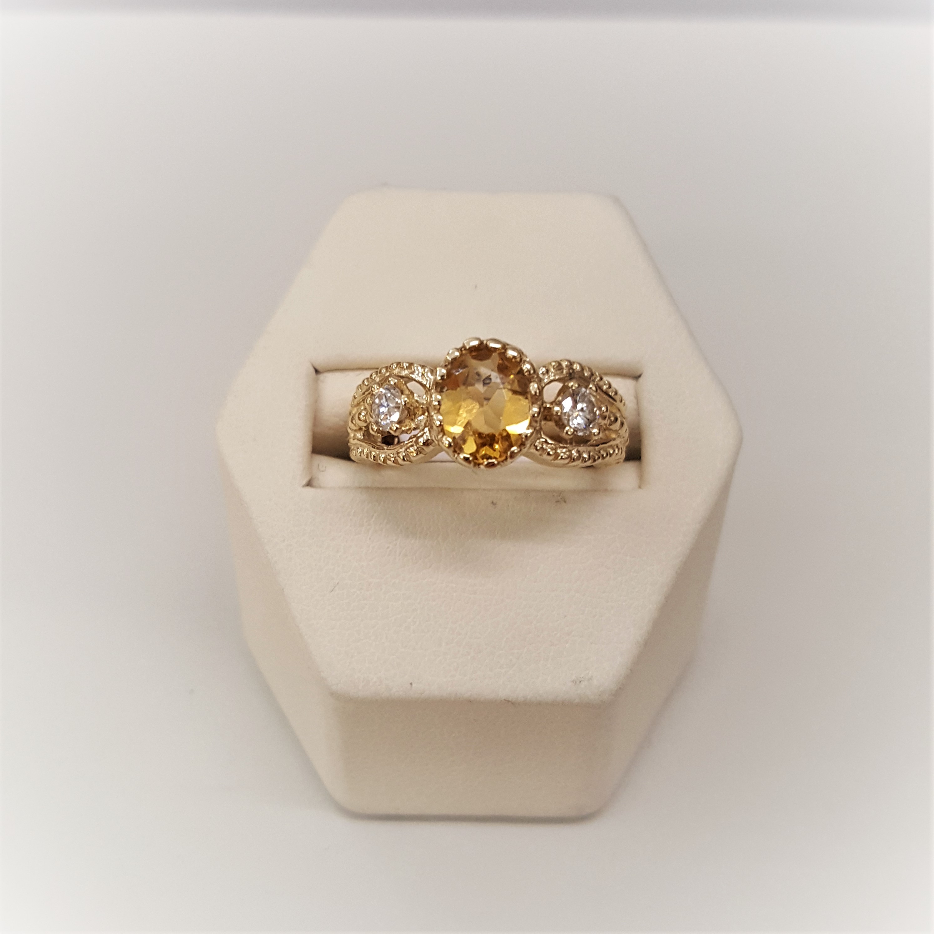 Citrine with Diamonds