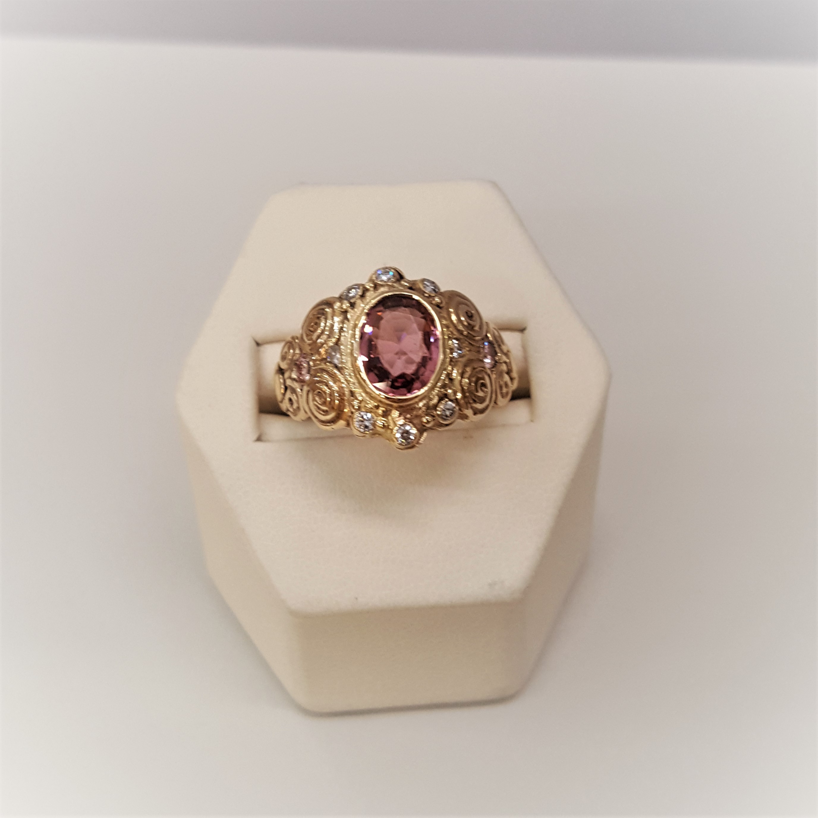 Tourmaline Diamond Accents