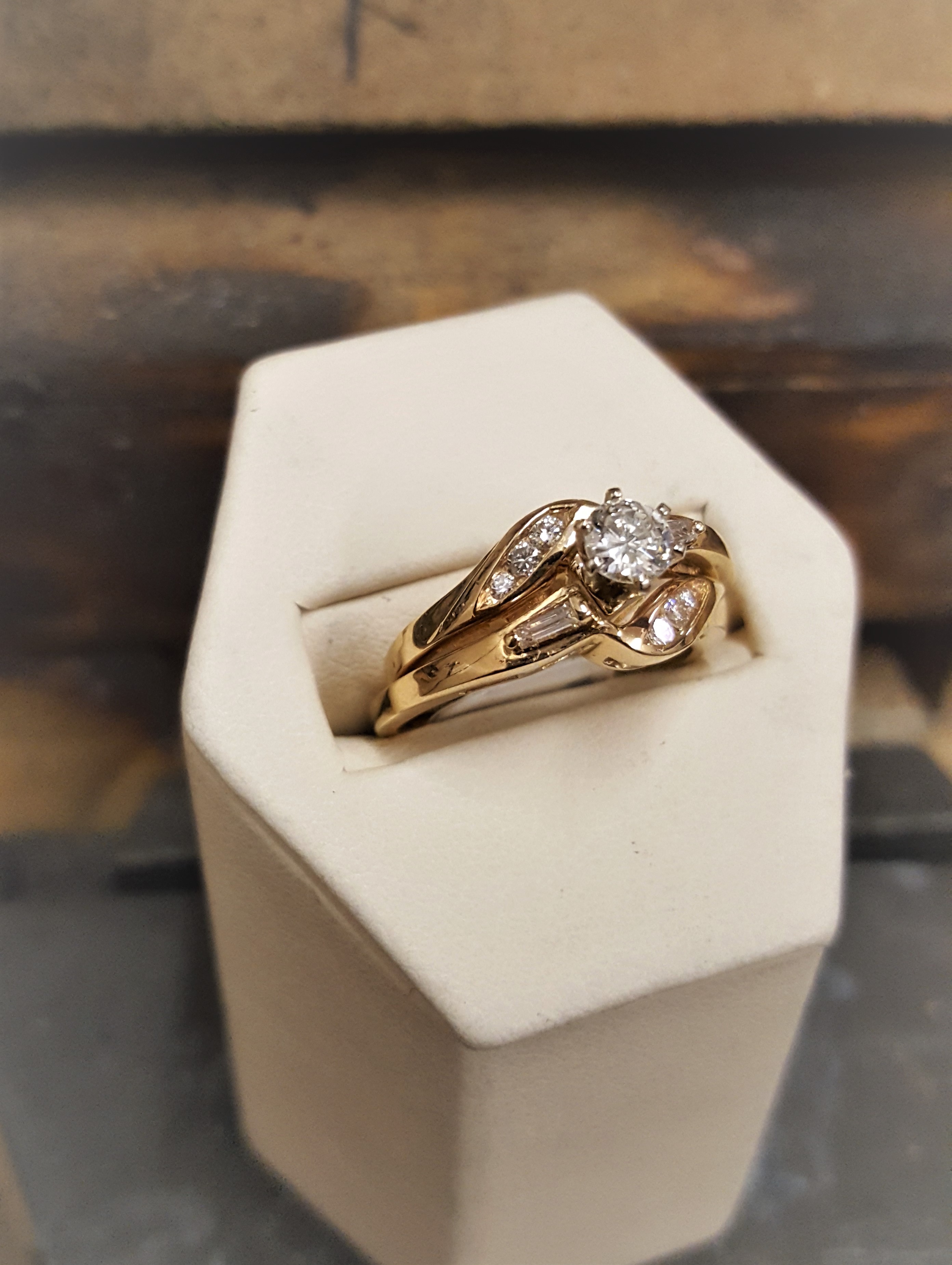 .70ctw Diamond Wedding Set