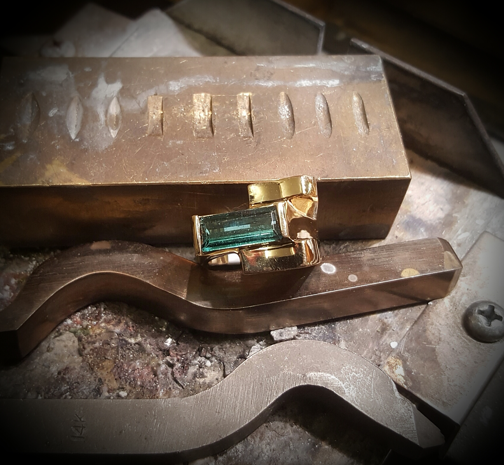 14x6.5mm Green Tourmaline