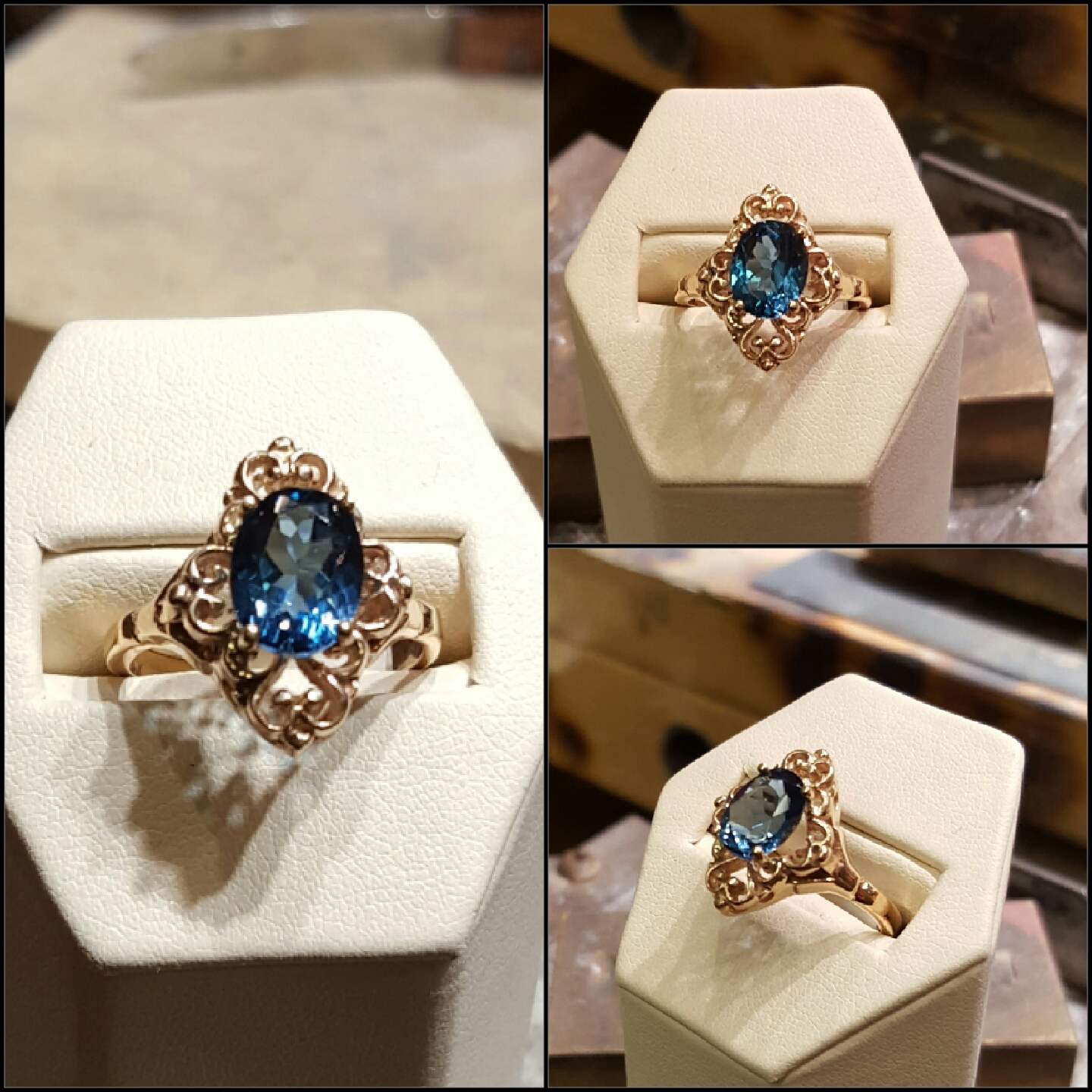 London Blue Topaz Fancy Setting