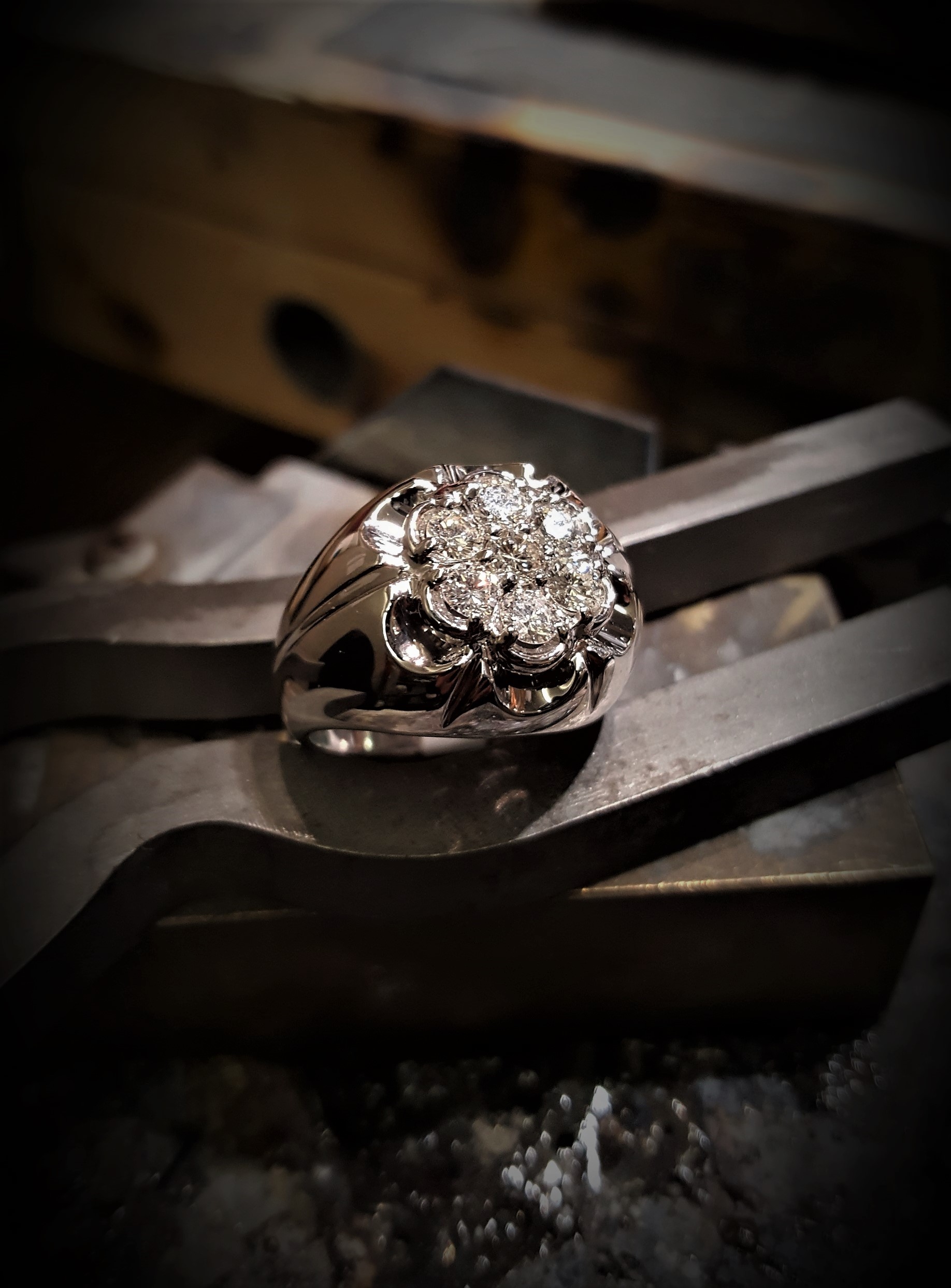 1.26ctw VS G-H Diamond Cluster