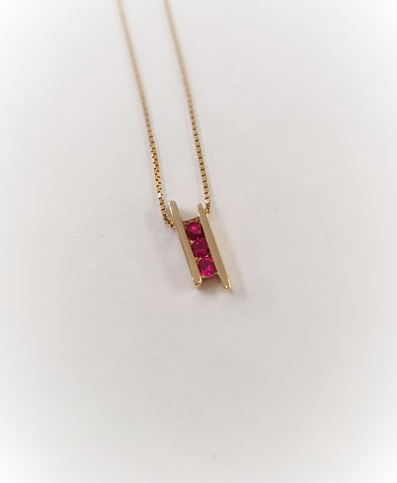 Modernist Ruby Pendant