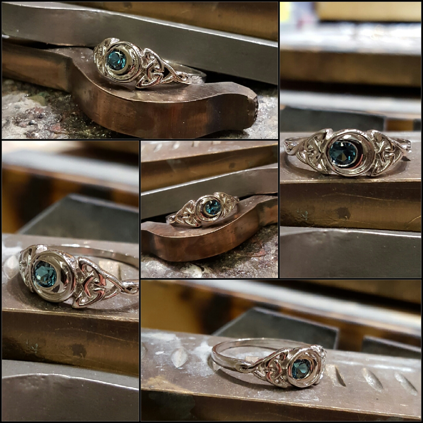 Celtic Knot with London Blue Topaz