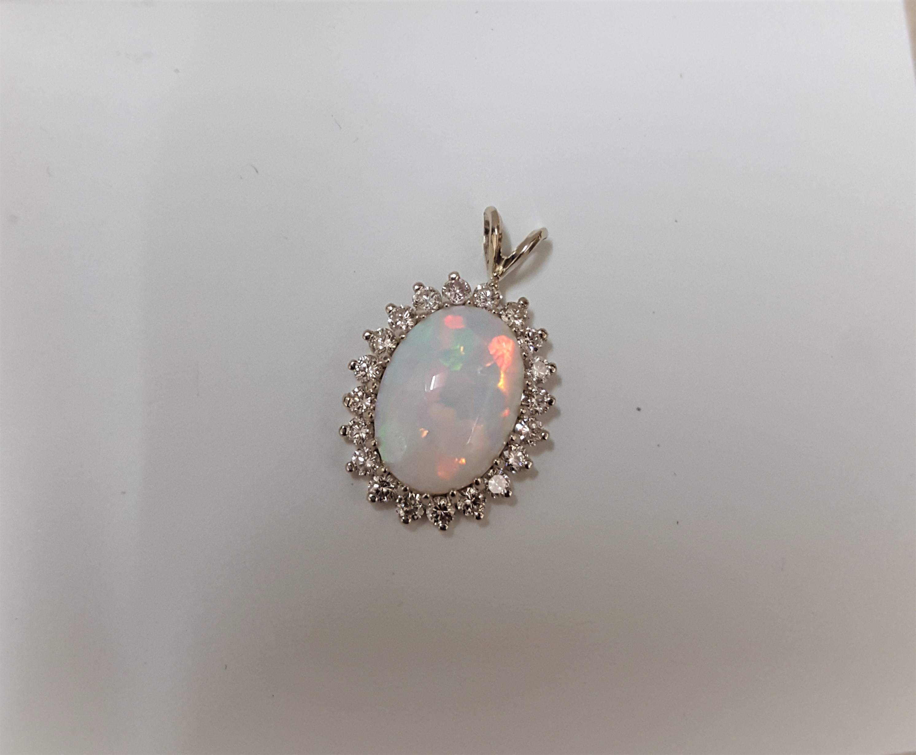 Genuine Opal 75ctw Diamonds