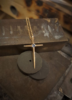 Amethyst Cross Pendant