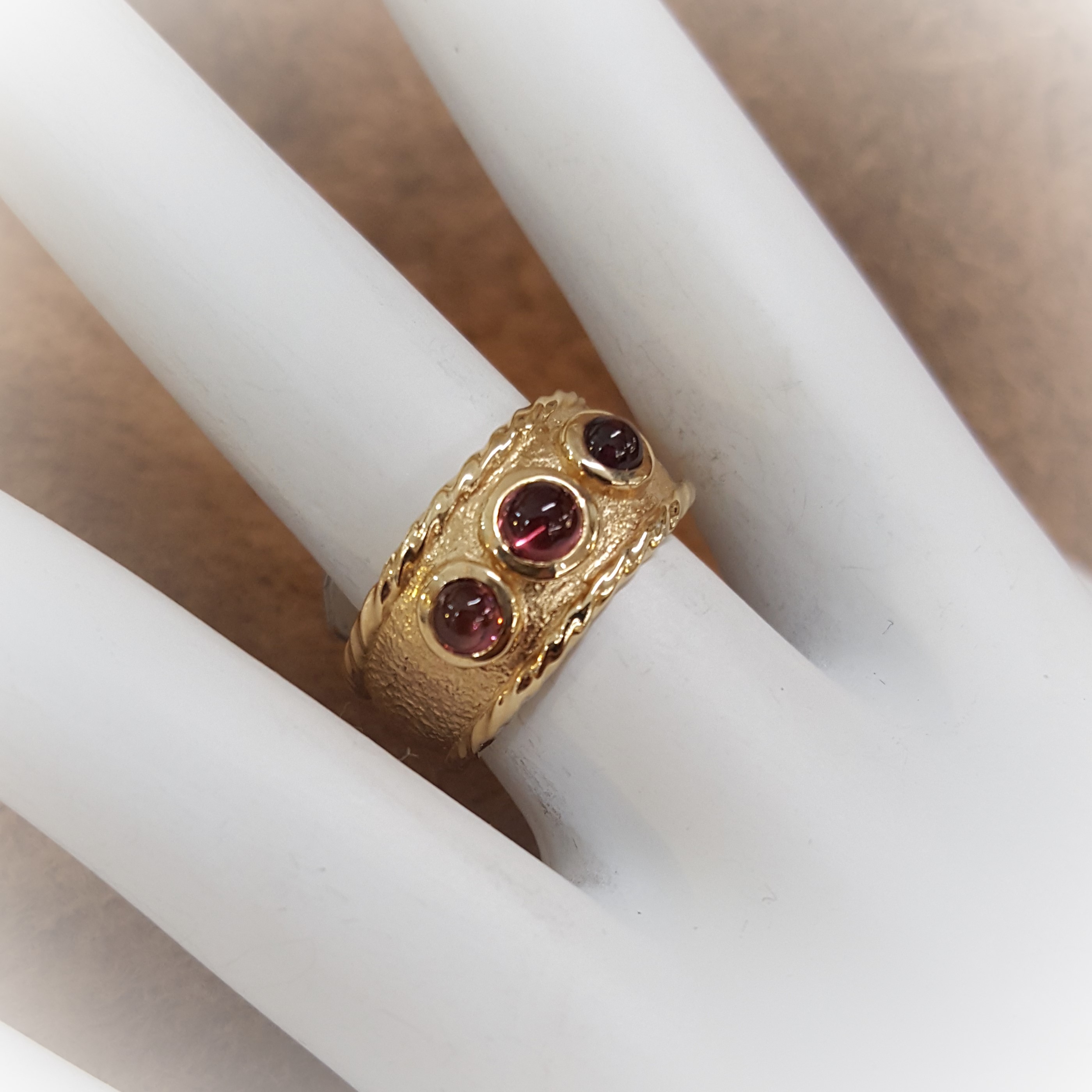 Garnet Etruscan Style
