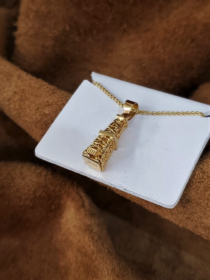 Oil Rig Derrick Pendant