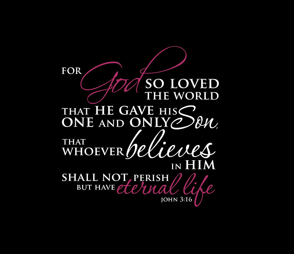 Thumbnail: John 3:16 (dark wall)