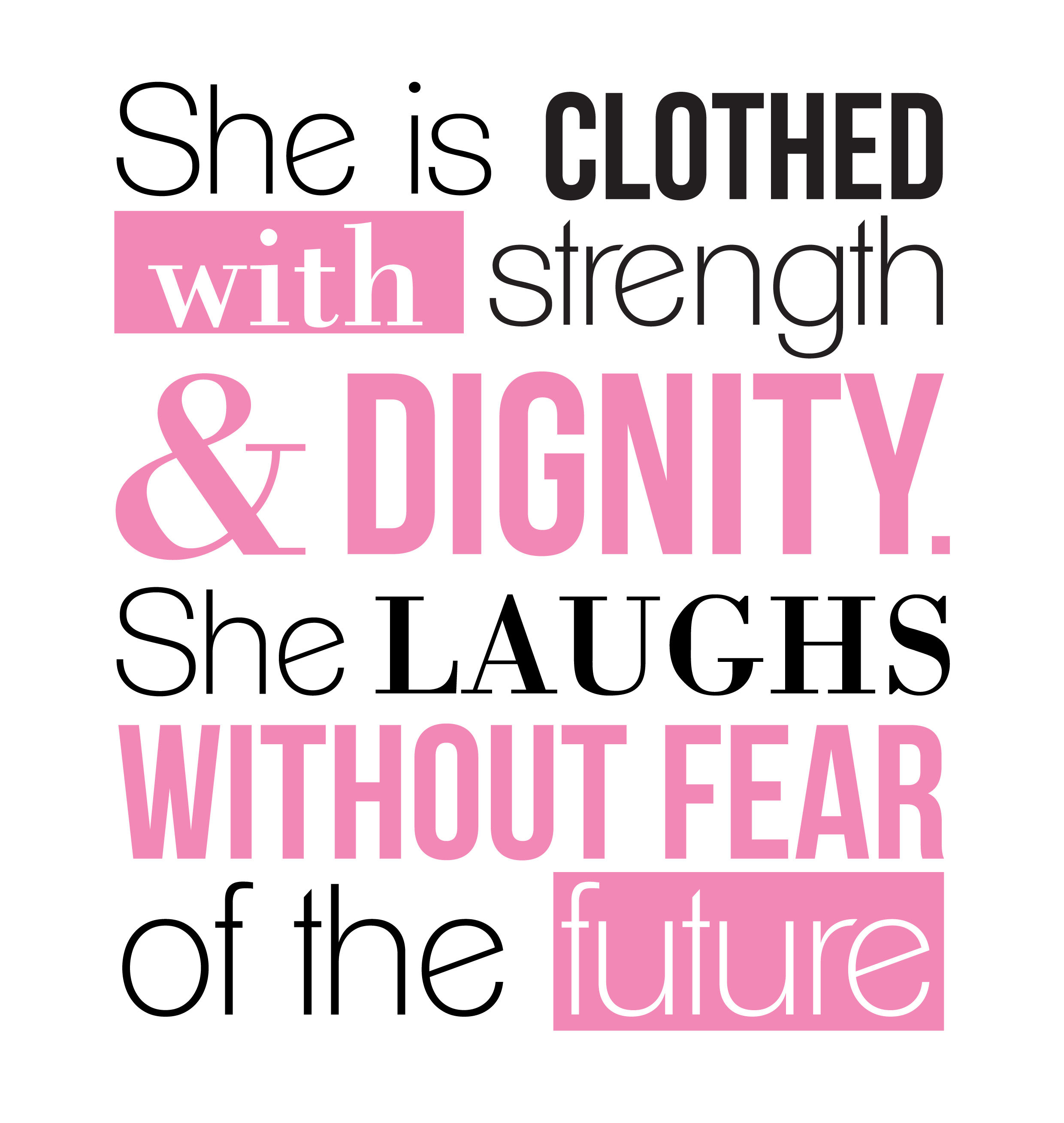 Proverbs 31:25 (type 1)