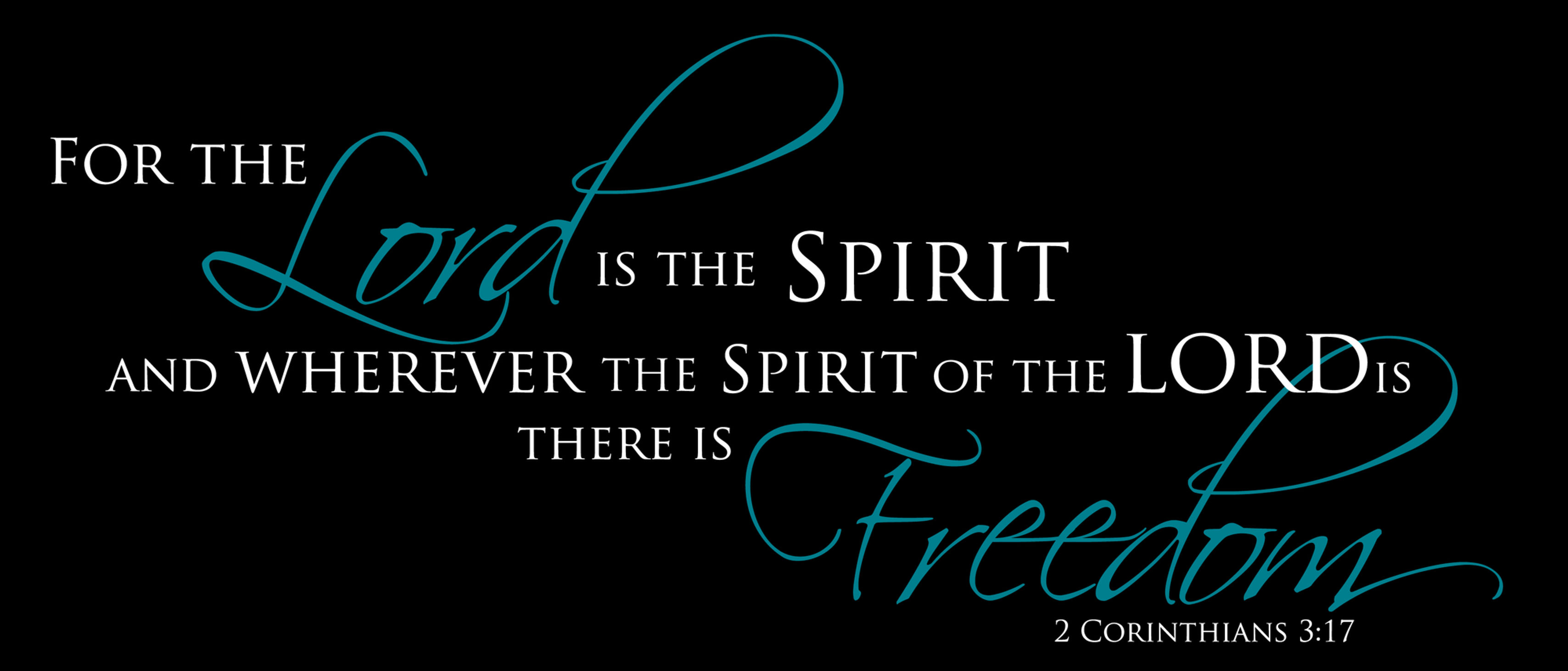 2 Corinthians 3:17 (dark wall)