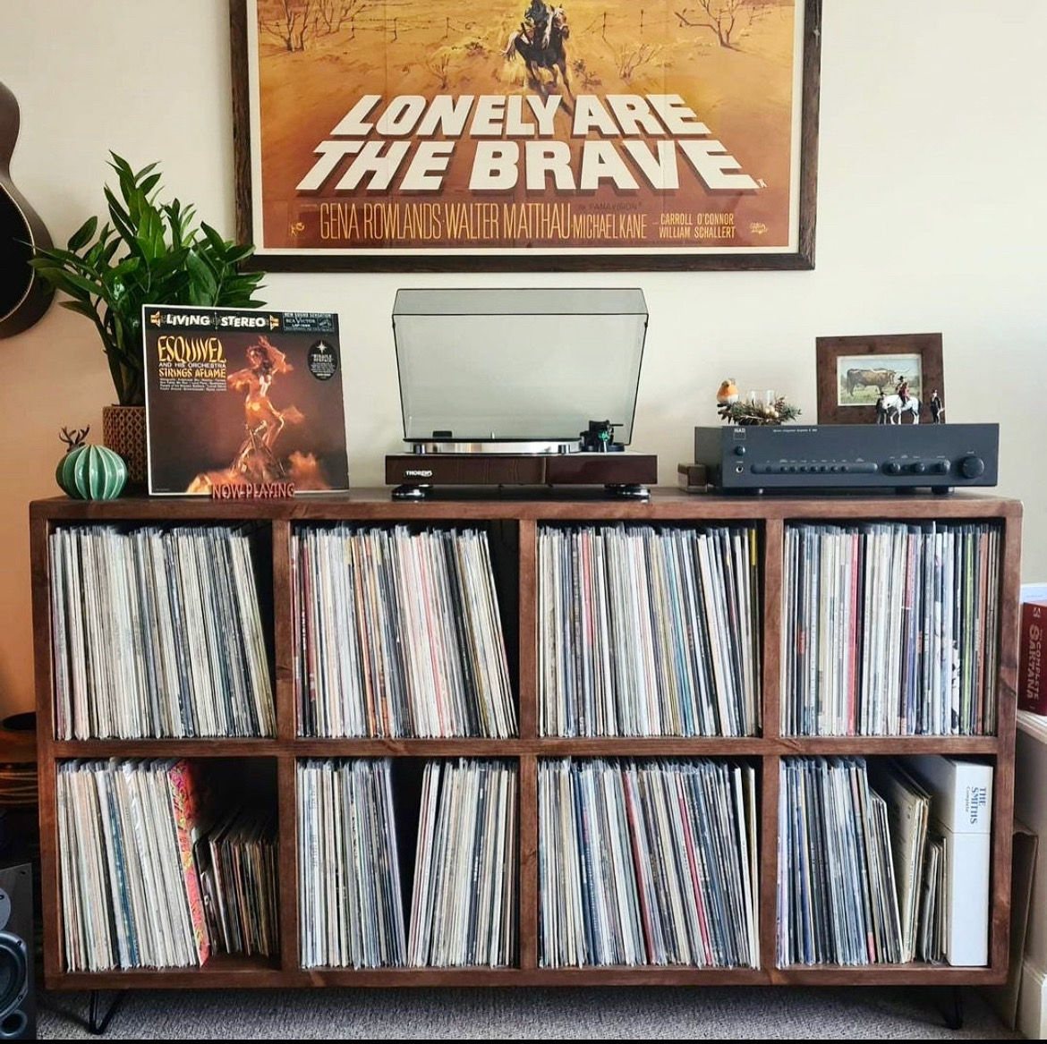 BOSAWAS Industrial Double Vinyl Storage Unit - 8 compartments